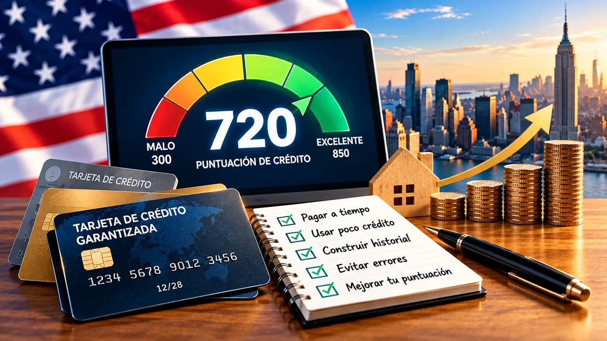 Cómo construir crédito desde cero en Estados Unidos