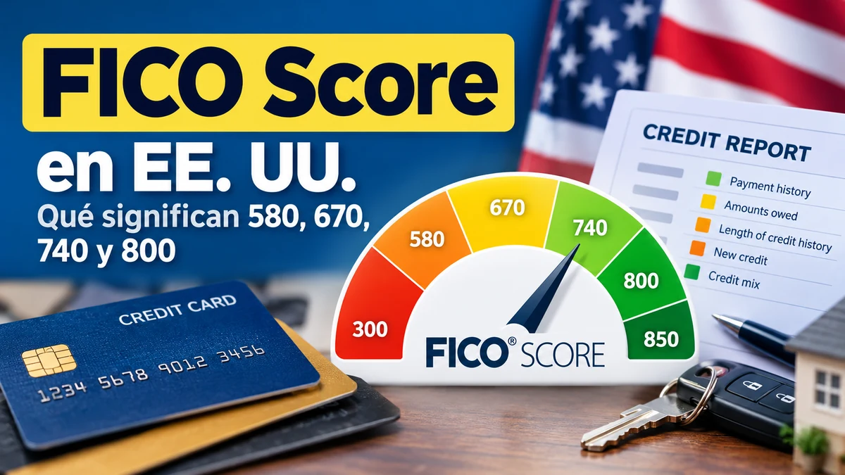 FICO Score en Estados Unidos: rangos de 300 a 850